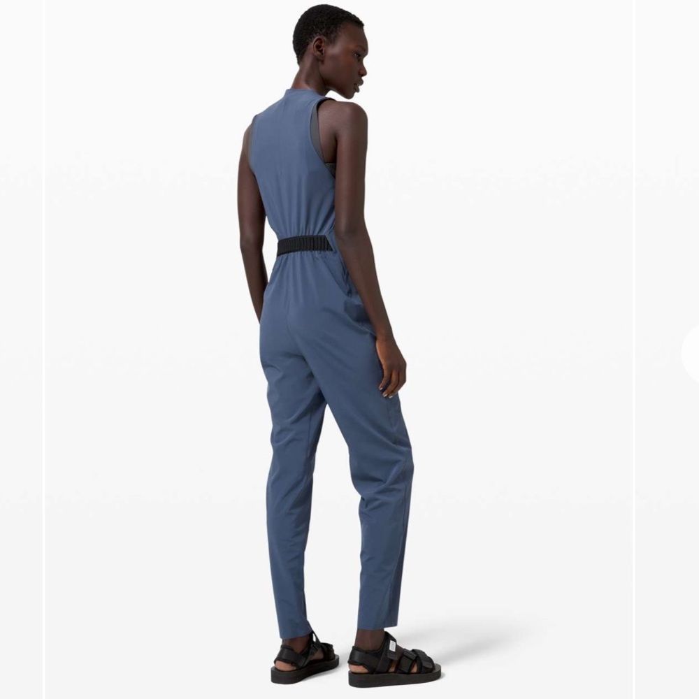 NWOT Lululemon Vindur Onesie *lululemon lab. Color Ink Blue. Size 8